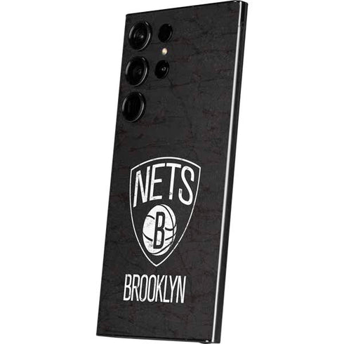 NBA Brooklyn Nets Distressed Galaxy S25 Ultra Skin